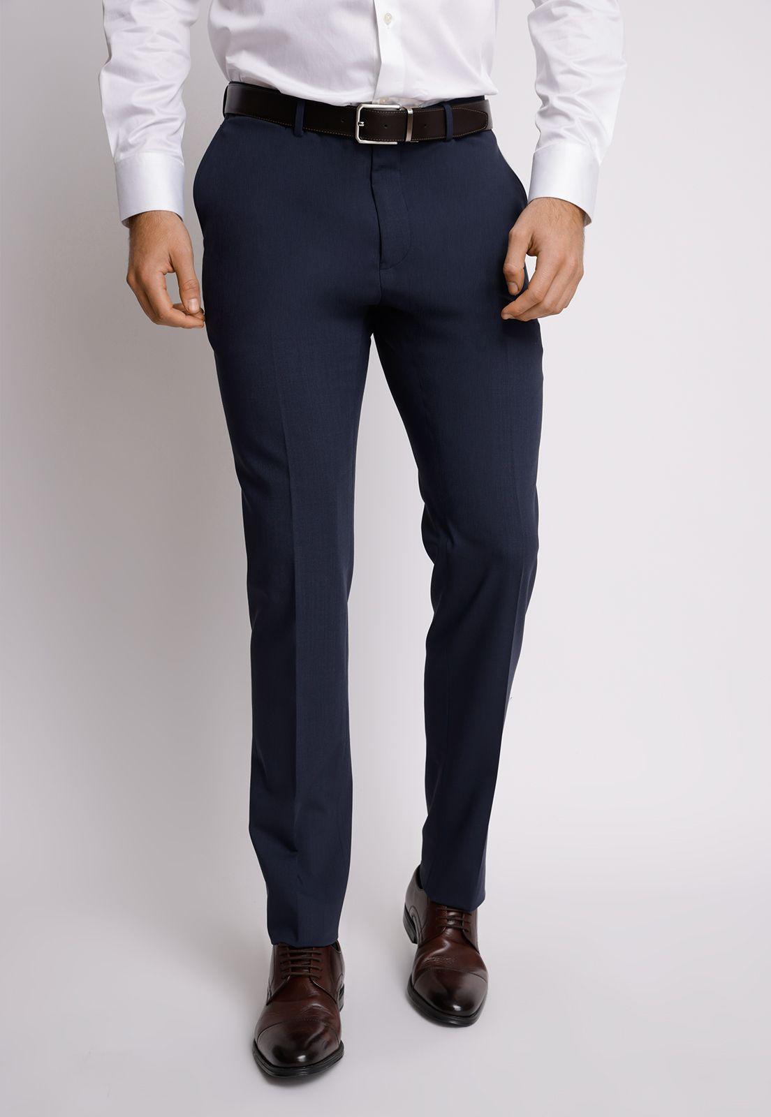 Pantalón Formal Hombre Slim Fit Travel  Azul-0