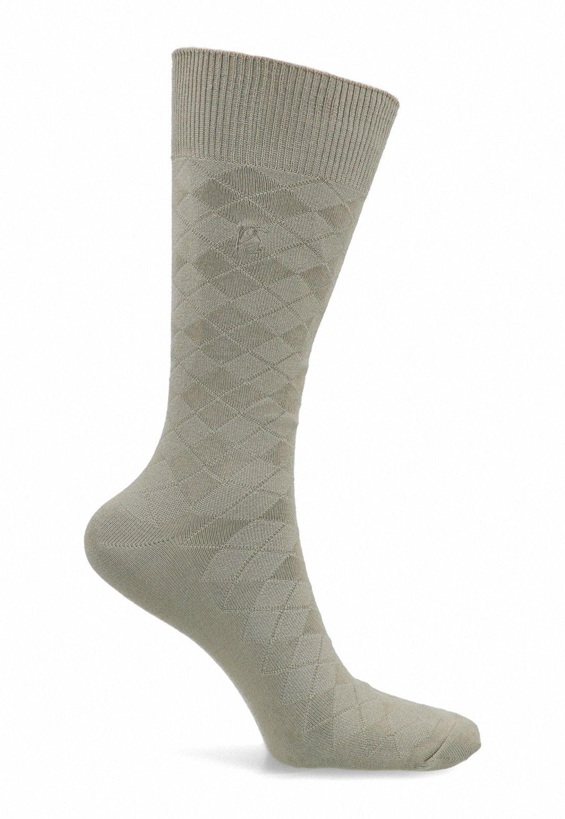 CALCETIN FORMAL ROMBOS KHAKI-0