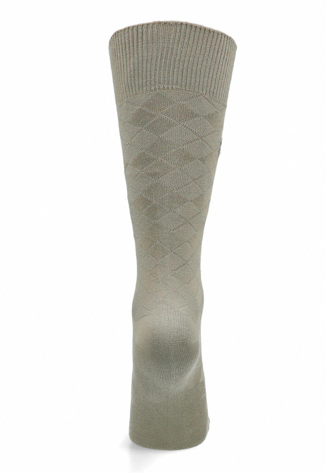 CALCETIN FORMAL ROMBOS KHAKI-1