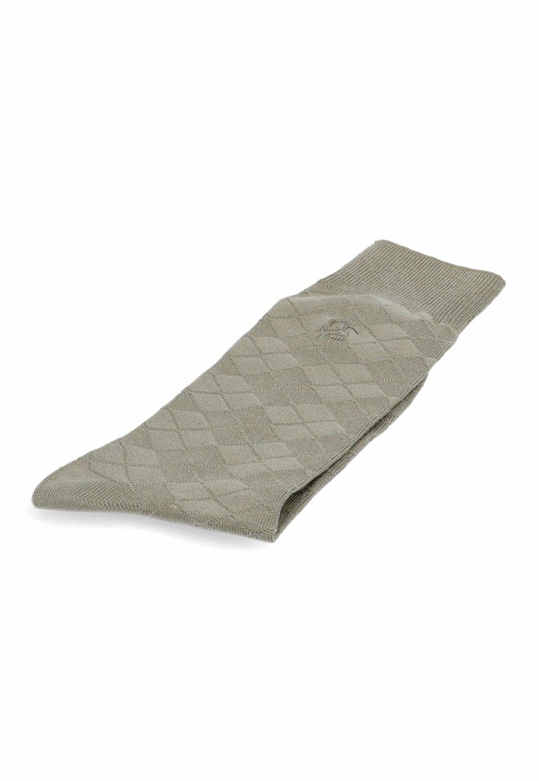 CALCETIN FORMAL ROMBOS KHAKI-2