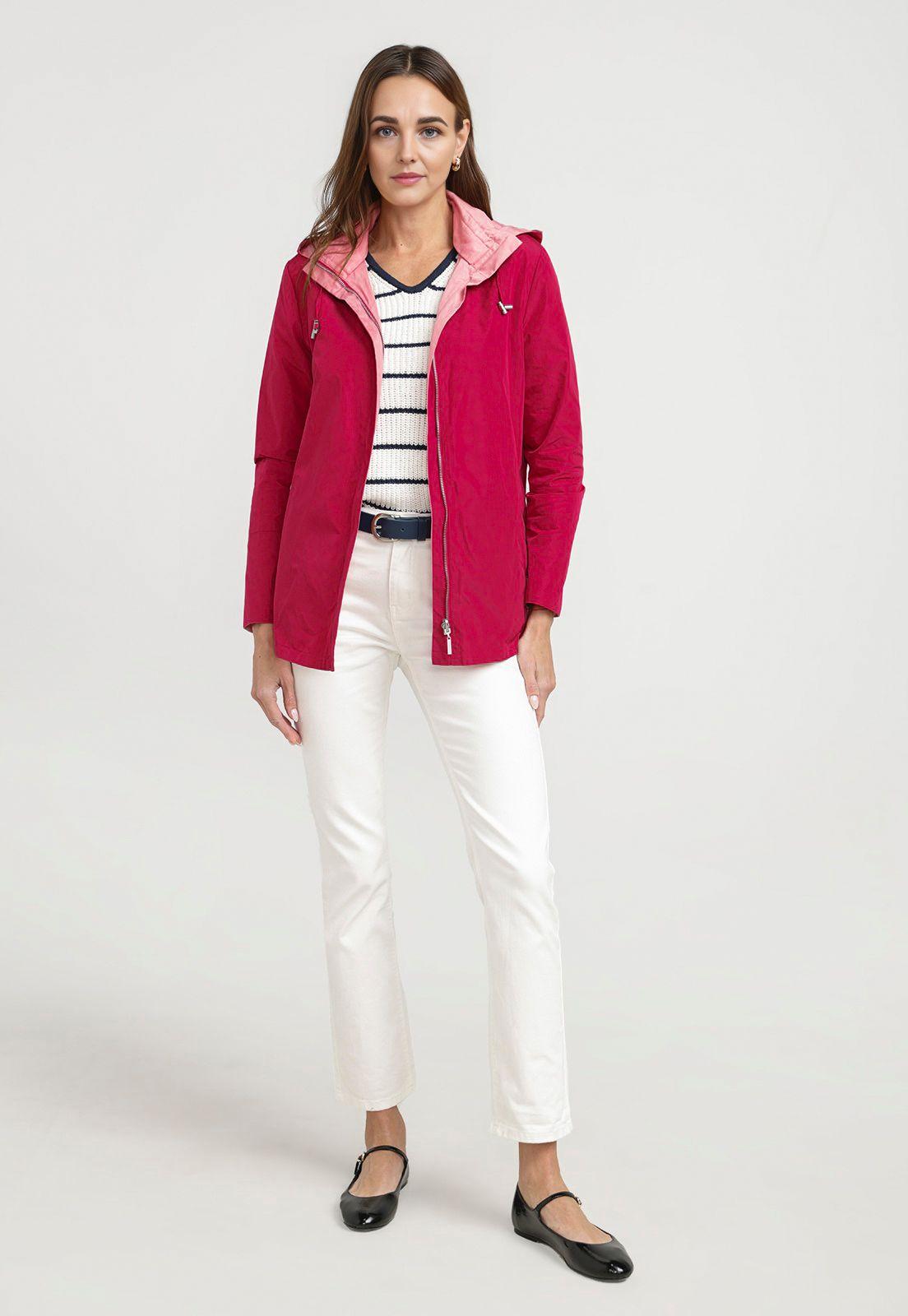 Chaqueta Mujer Eva Reversible Guinda-4