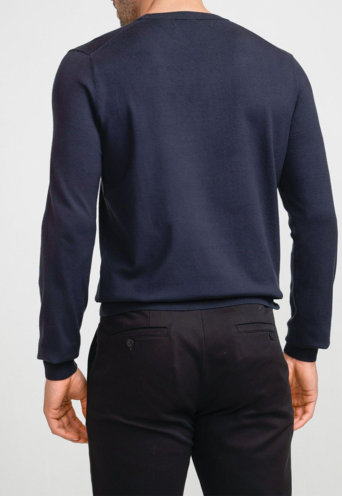 Sweater Hombre Cuello Redondo Navy-1
