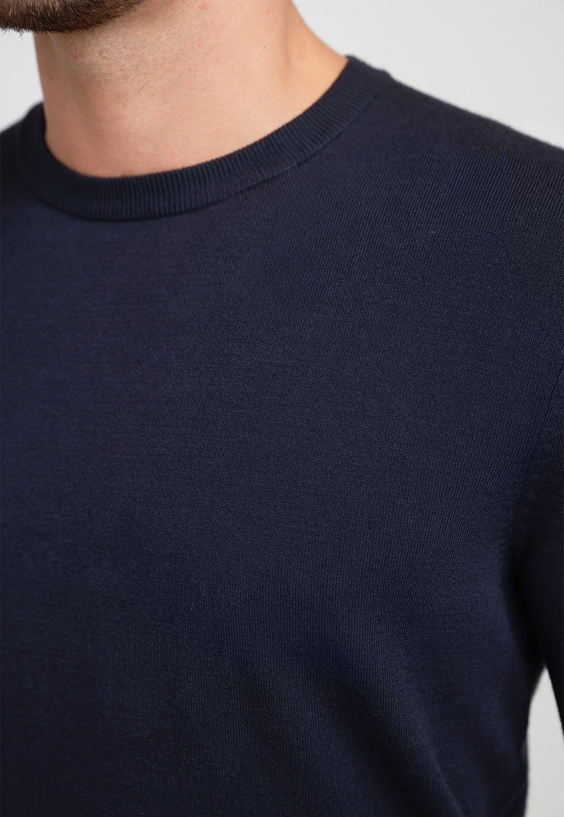 Sweater Hombre Cuello Redondo Navy-2