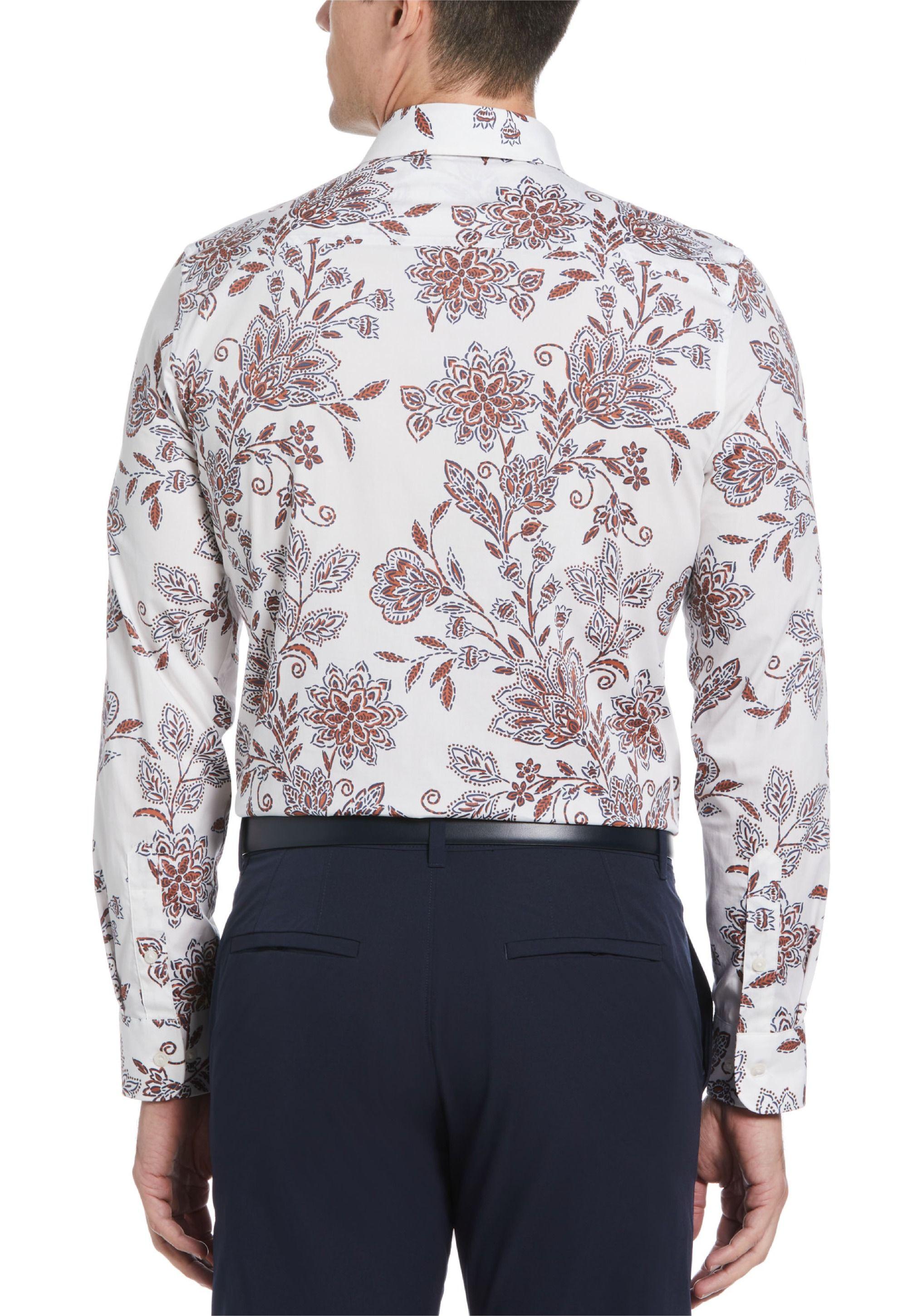 Camisa Casual Estampada Blanco-1