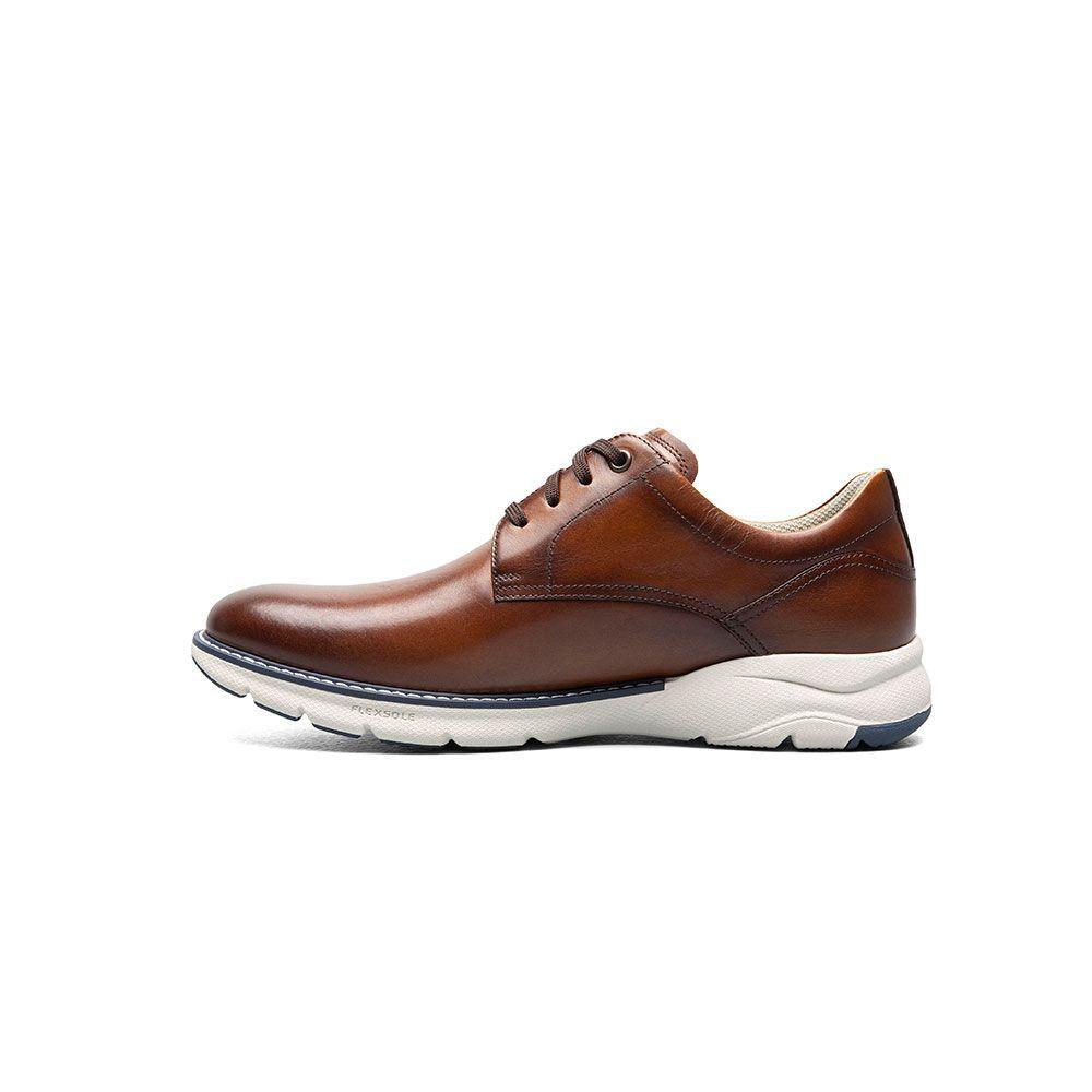 Zapatos Frenzi Plain Toe Oxford Cognac-1
