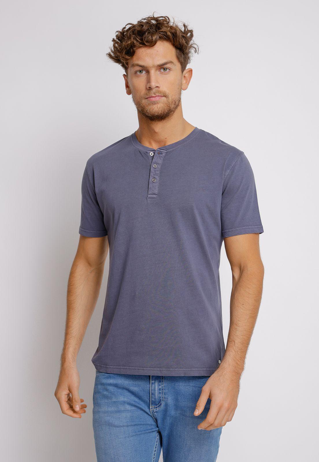 Polera hombre Slim Fit Melchor Algodón Azul marino-0