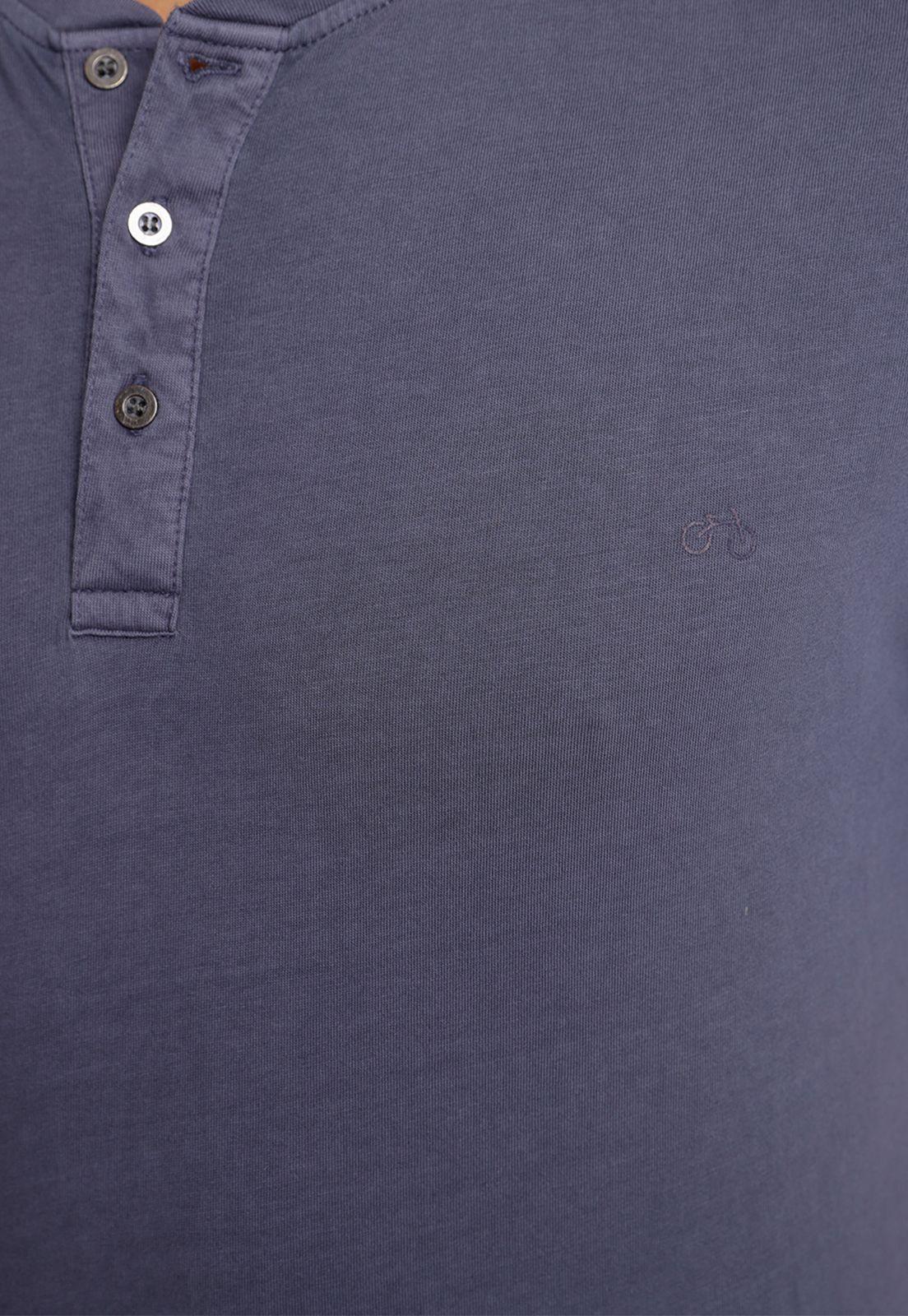 Polera hombre Slim Fit Melchor Algodón Azul marino-2