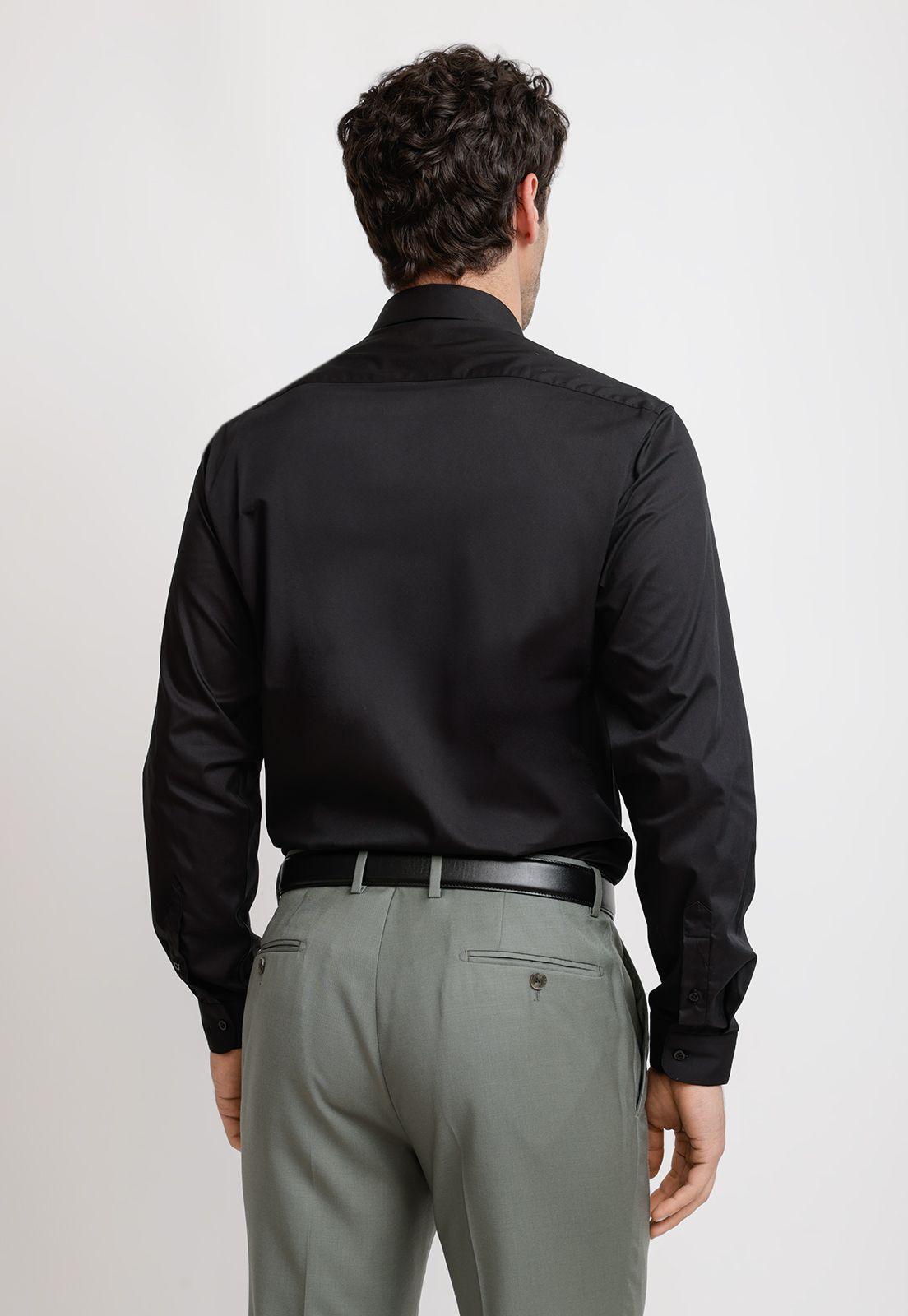 Camisa Hombre Formal Graduación Negro-1