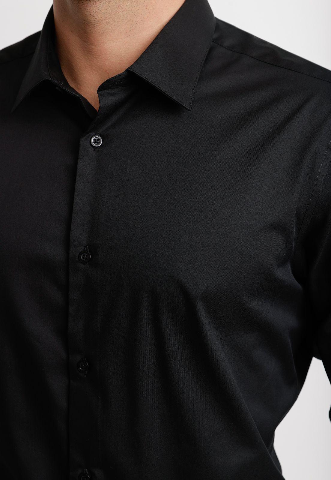 Camisa Hombre Formal Graduación Negro-2