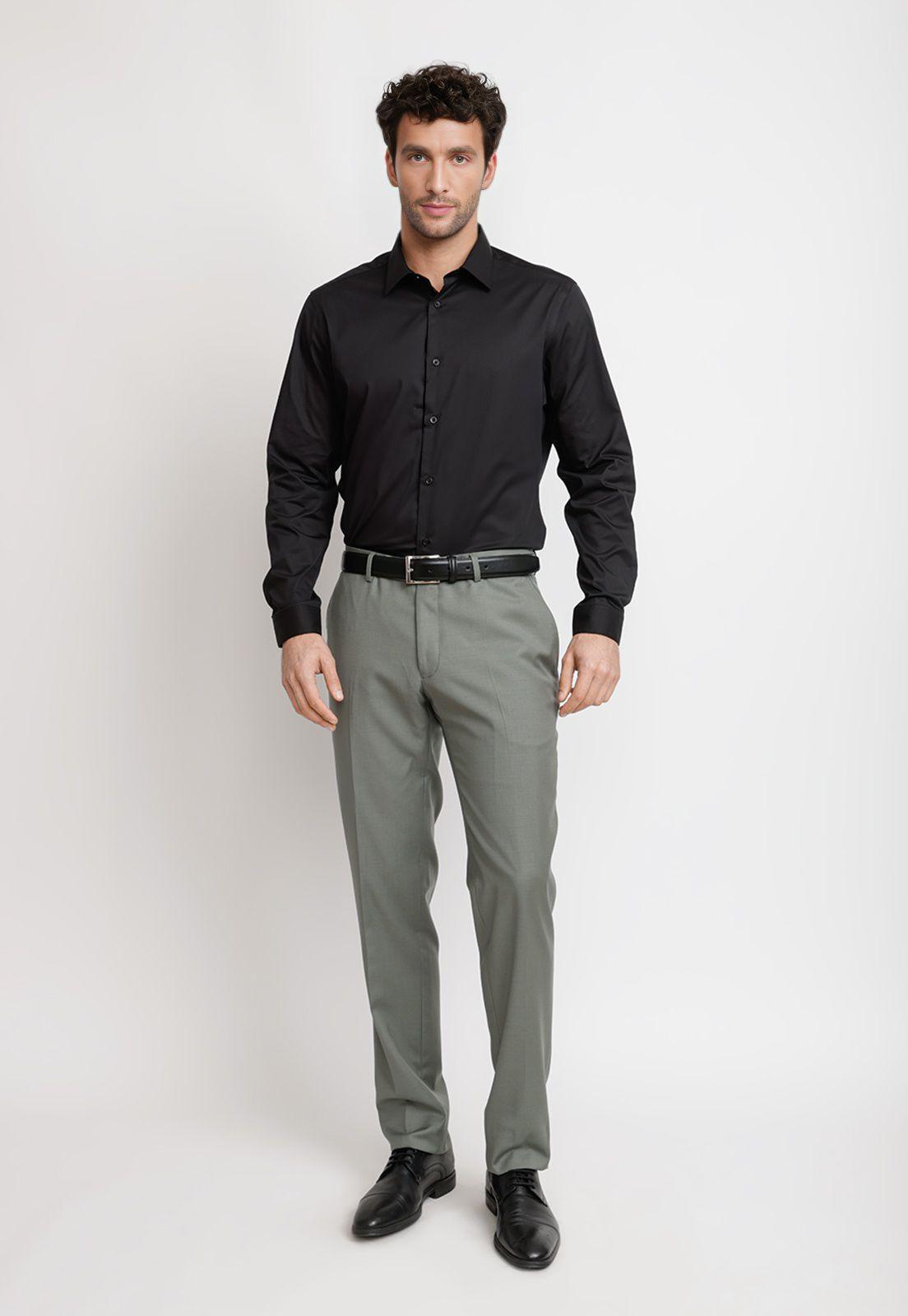 Camisa Hombre Formal Graduación Negro-3