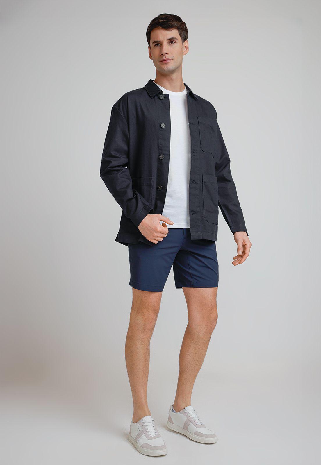 Sobrecamisa Hombre Casual Navy-3