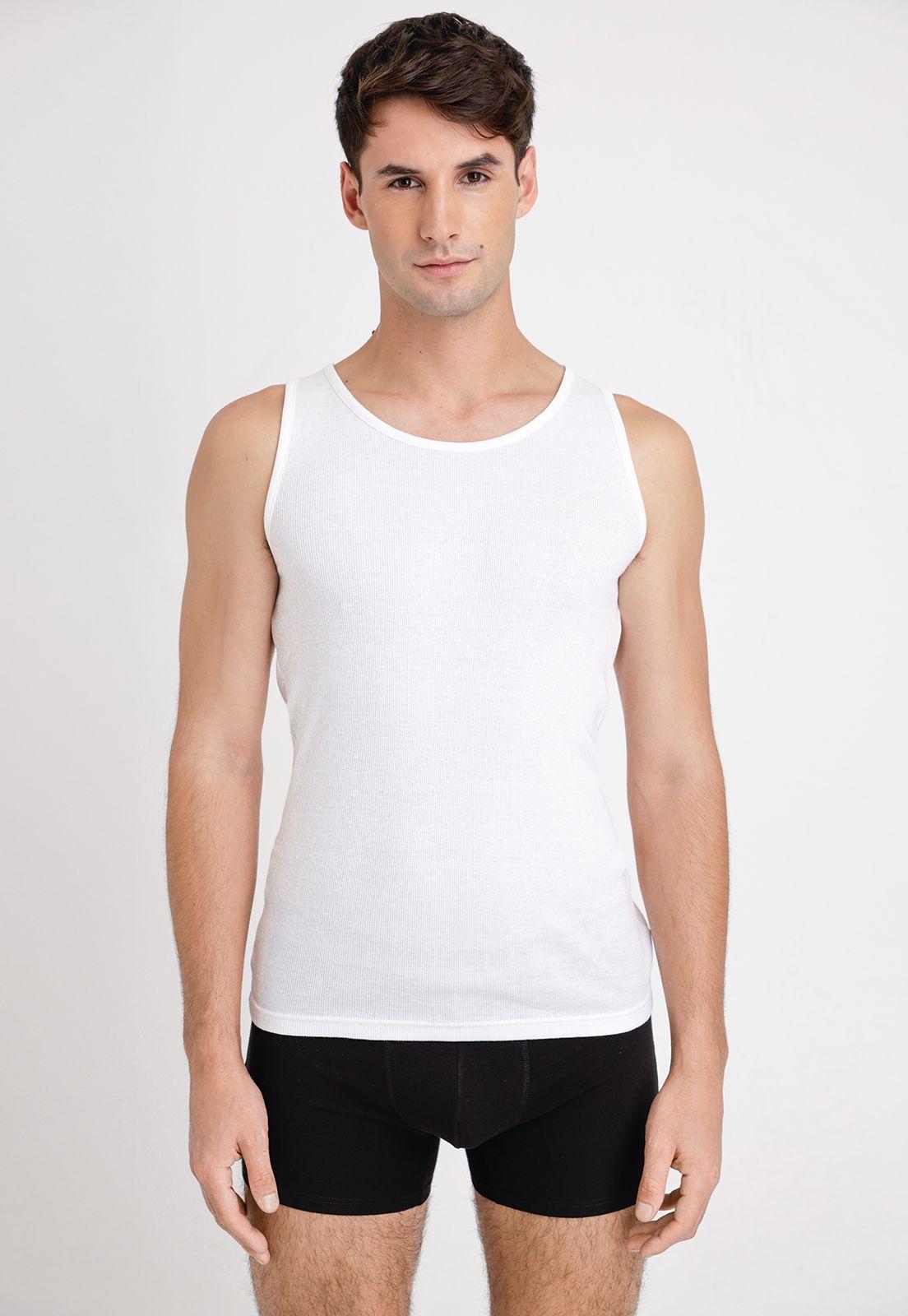 Pack 3 Camisetas Sin Mangas Blanco-0