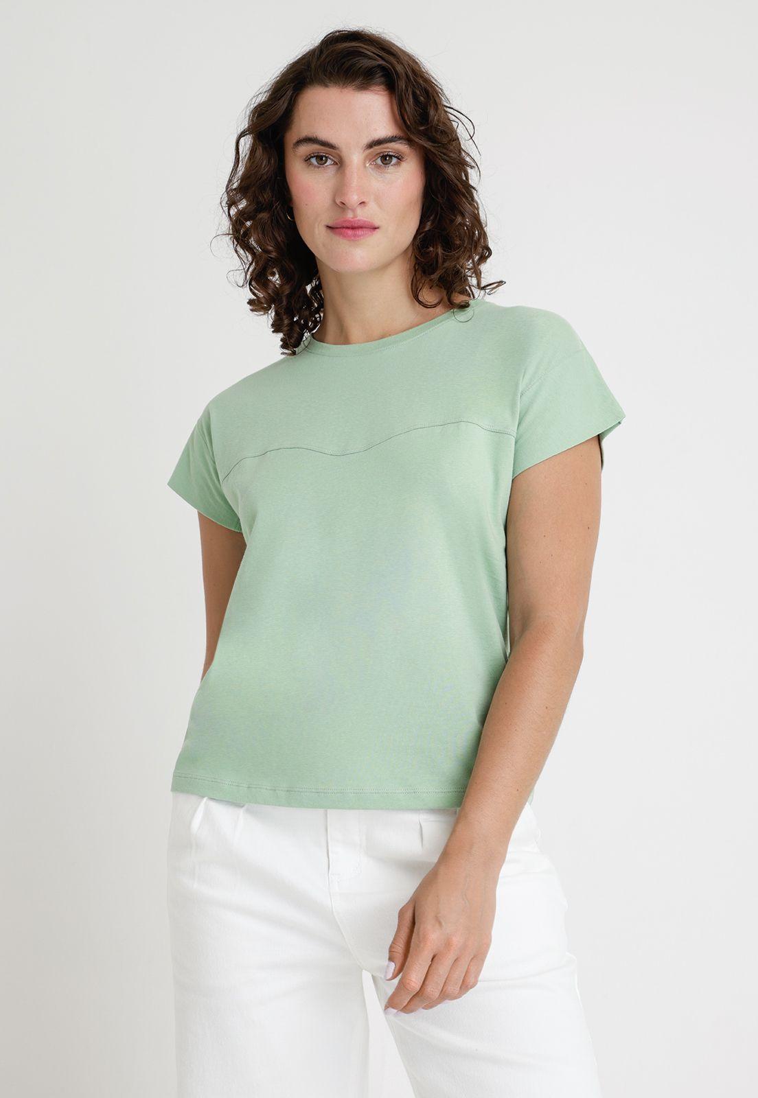 Polera De Mujer Modelo Santorini Color Verde Claro-0