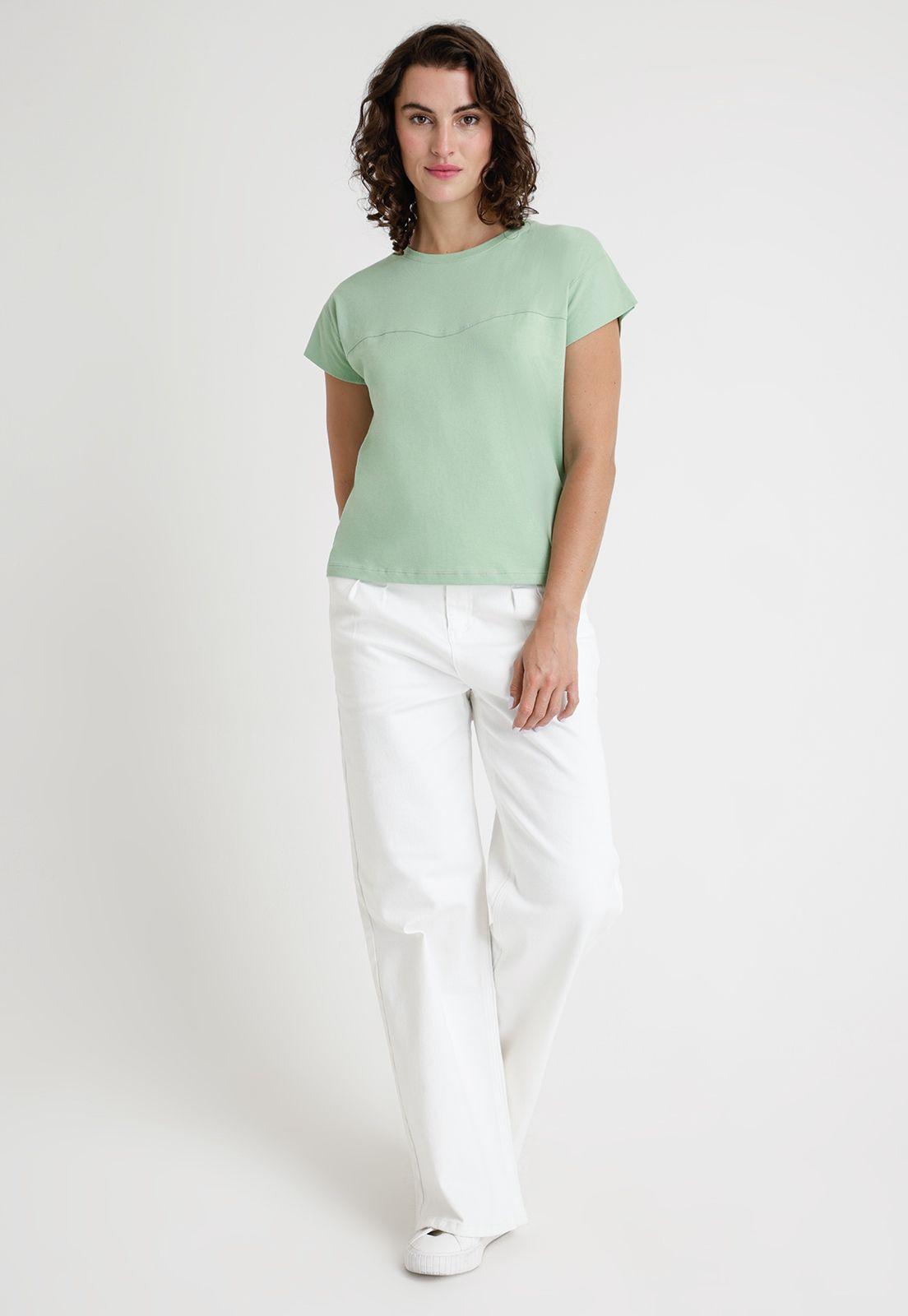 Polera De Mujer Modelo Santorini Color Verde Claro-3