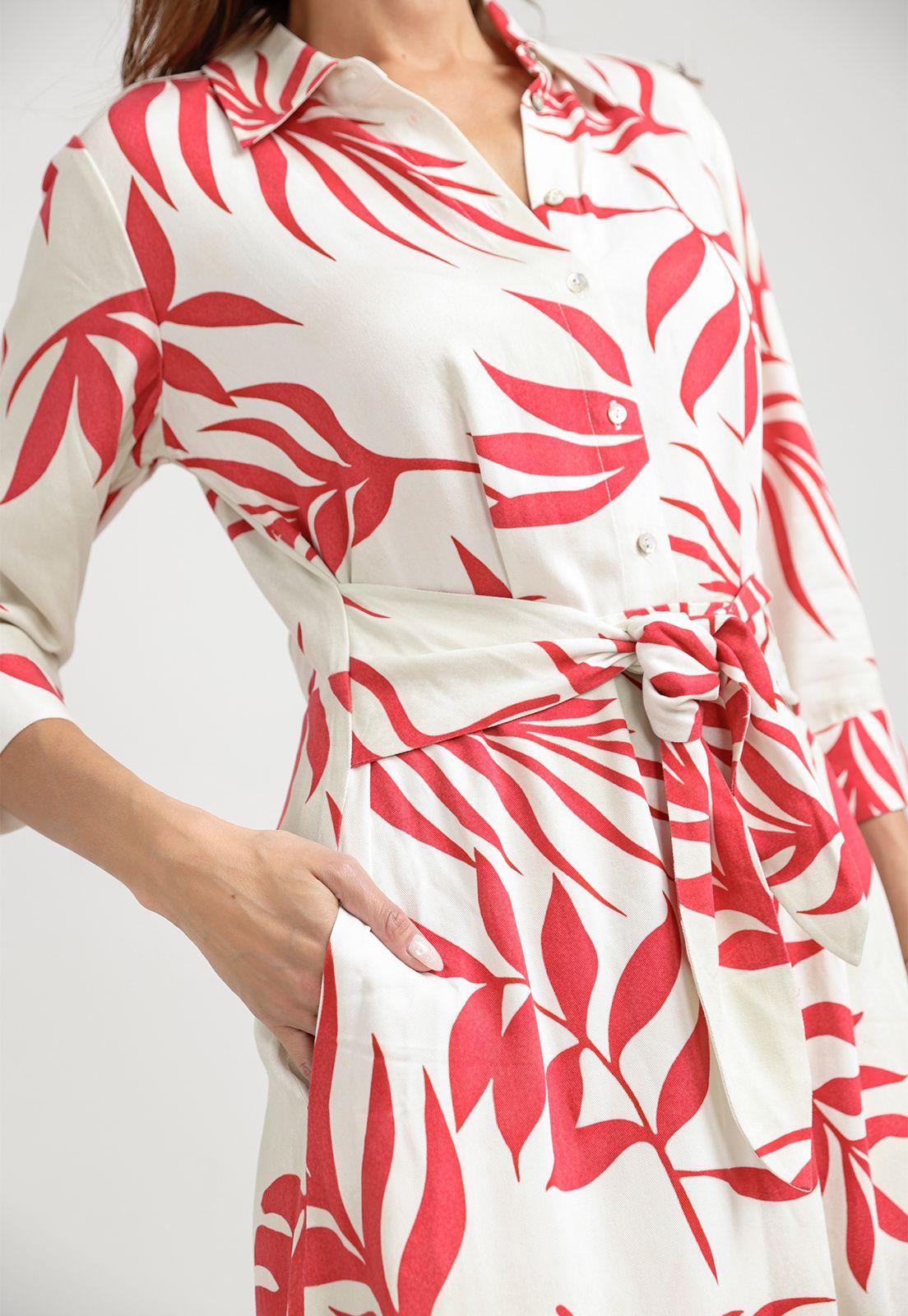 Vestido Mujer Anís Viscosa Natural-2