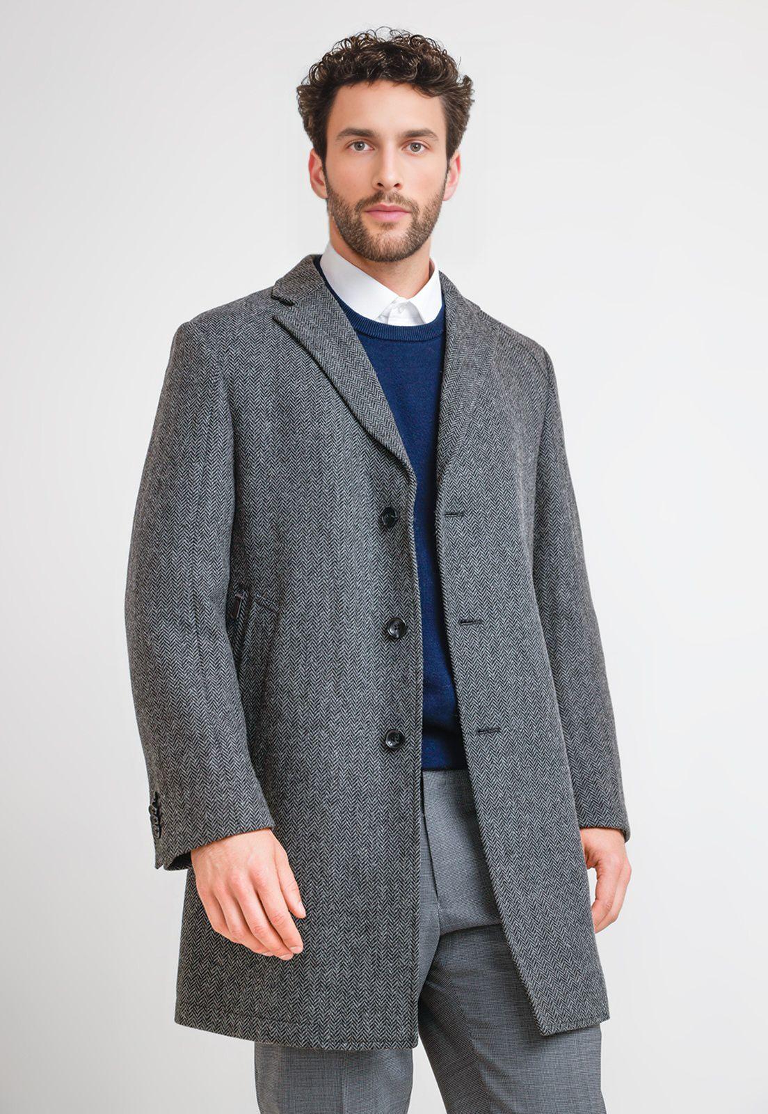 Abrigo Formal Hombre Classic Gris-0