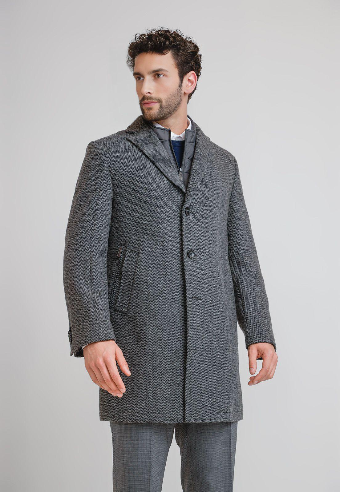 Abrigo Formal Hombre Classic Gris-1