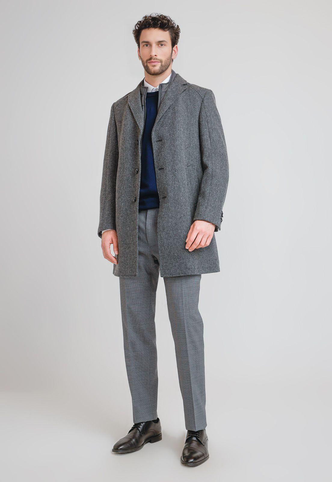 Abrigo Formal Hombre Classic Gris-4