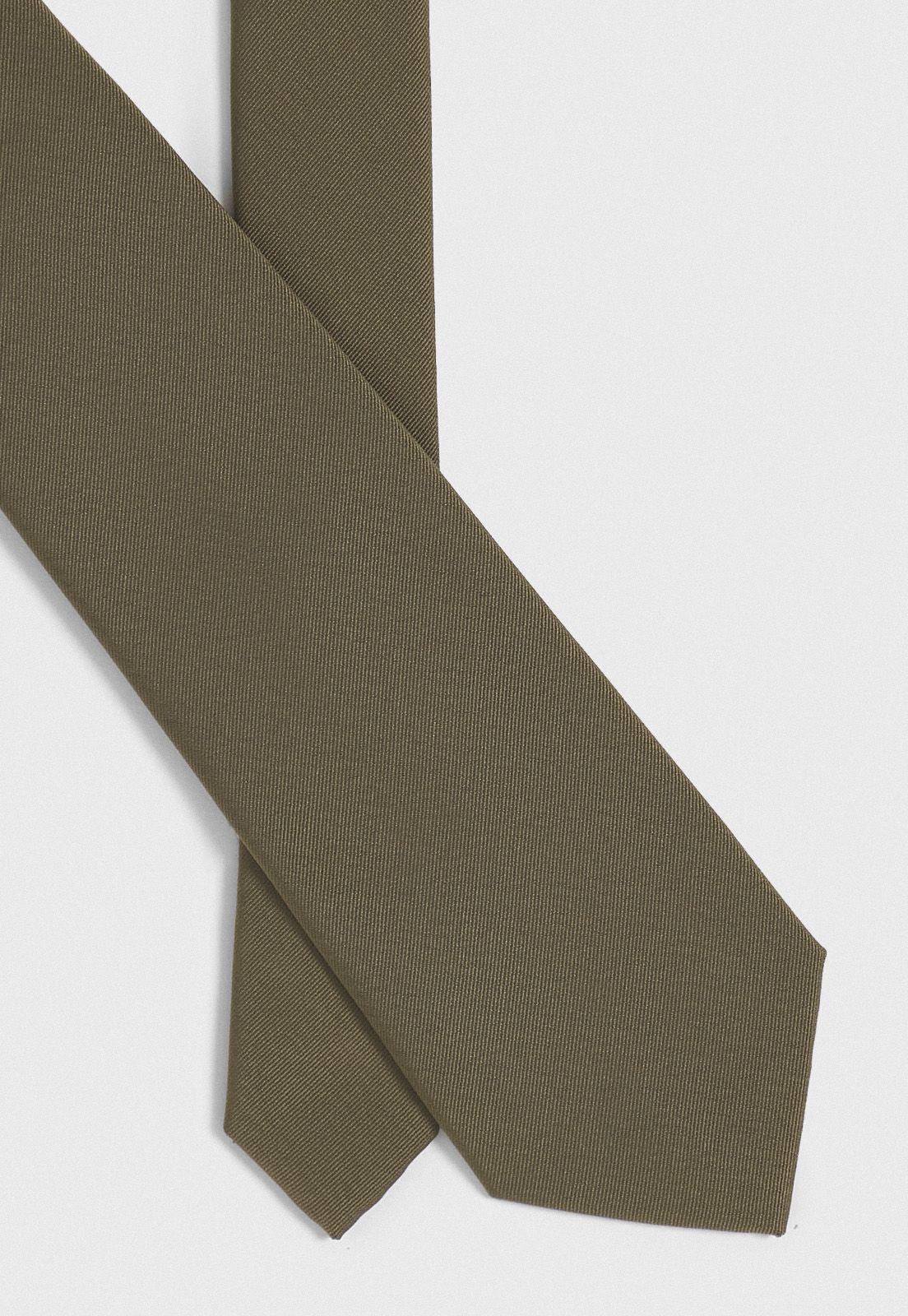 Corbata Formal Hombre Microfibra Liso Graduación Khaki-1