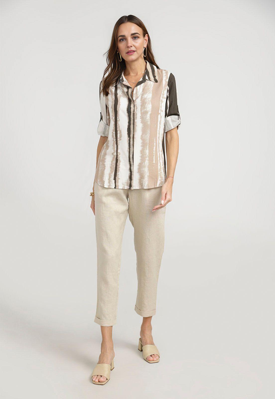 Blusa Mujer Segovia Viscosa Safari-3