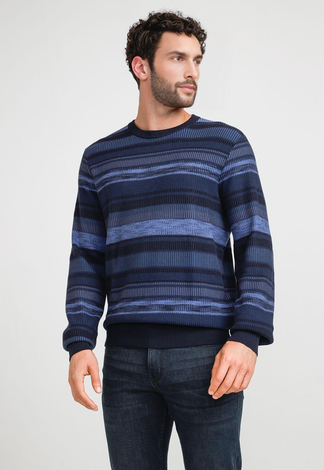 Sweater Hombre Cuello Redondo Navy-0