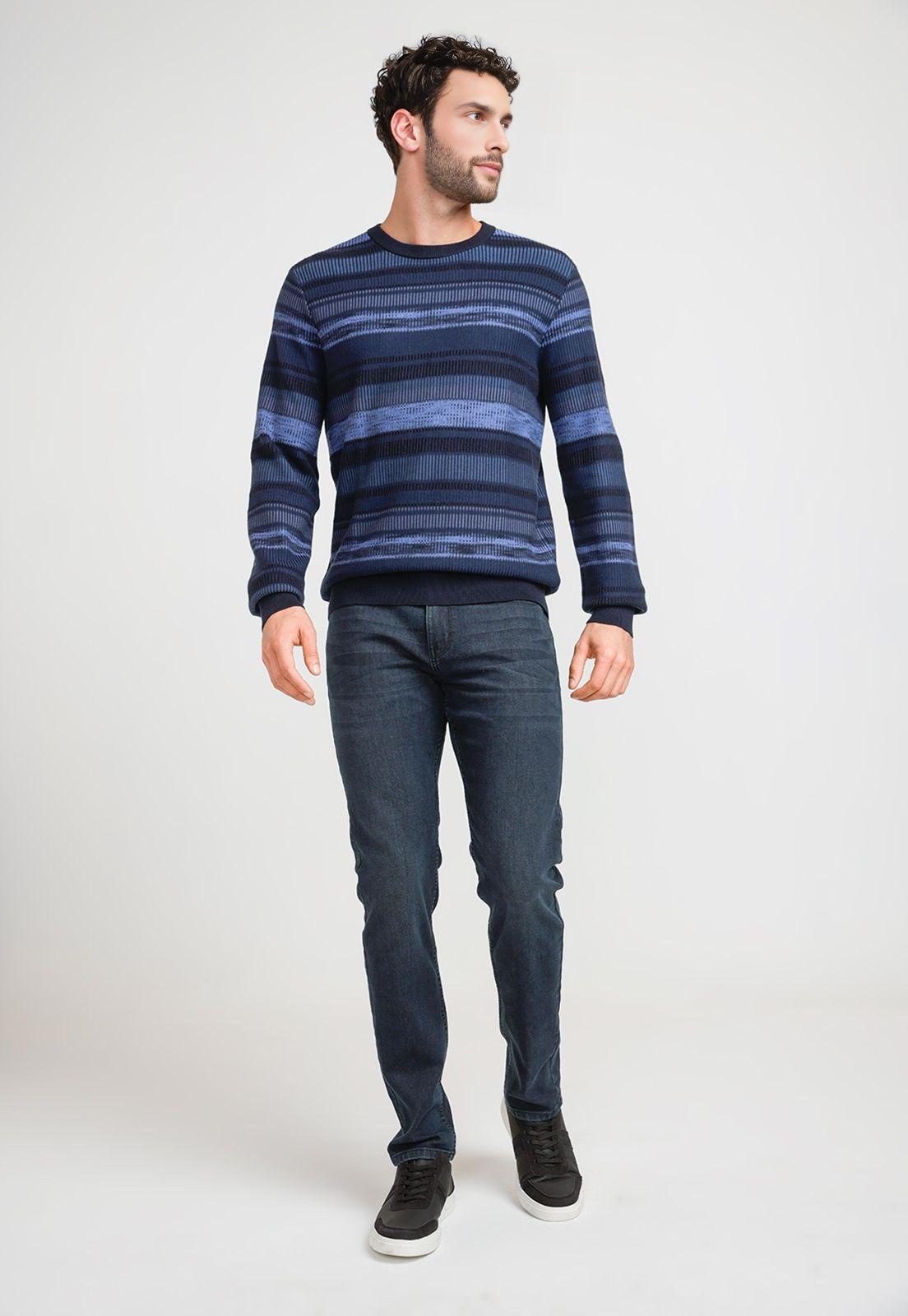 Sweater Hombre Cuello Redondo Navy-3