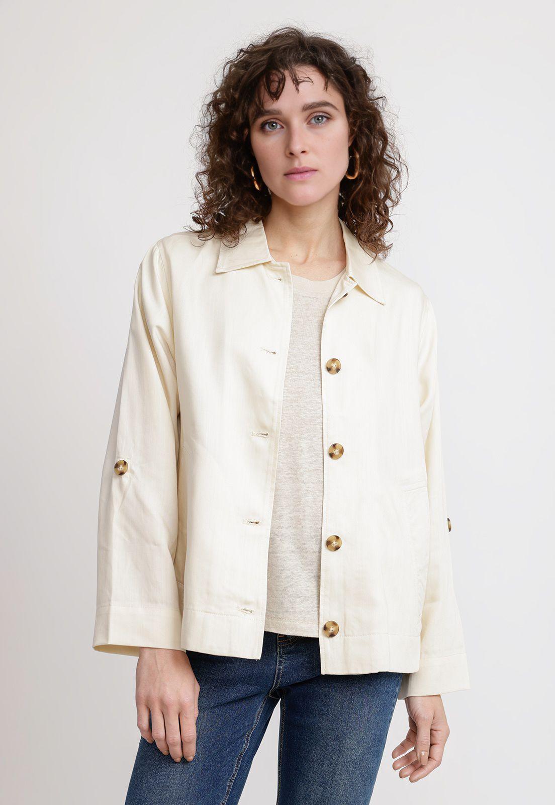 Sobrecamisa Mujer Nogal Lino Beige-0