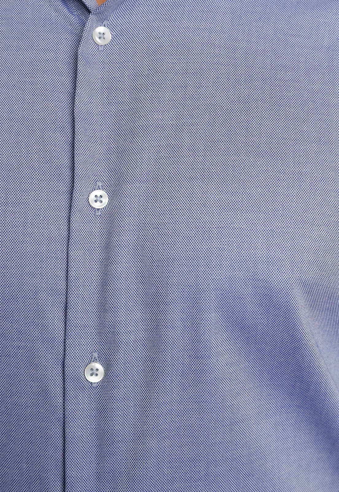 Camisa Formal Hombre Slim Fit Vercelli Algodón Azul marino-3