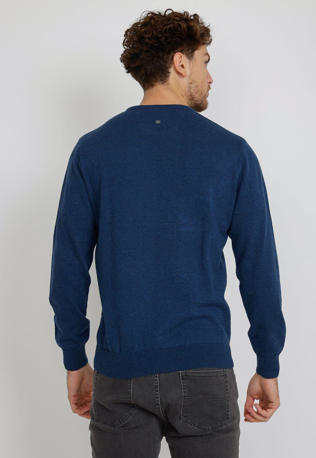 Sweater  hombre Casual Slim Fit Pascual Algodón Azul marino -1