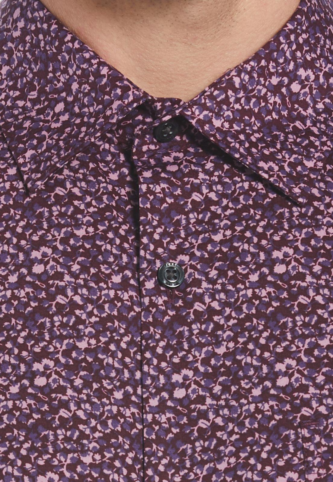 Camisa Estampado Floral Púrpura-2