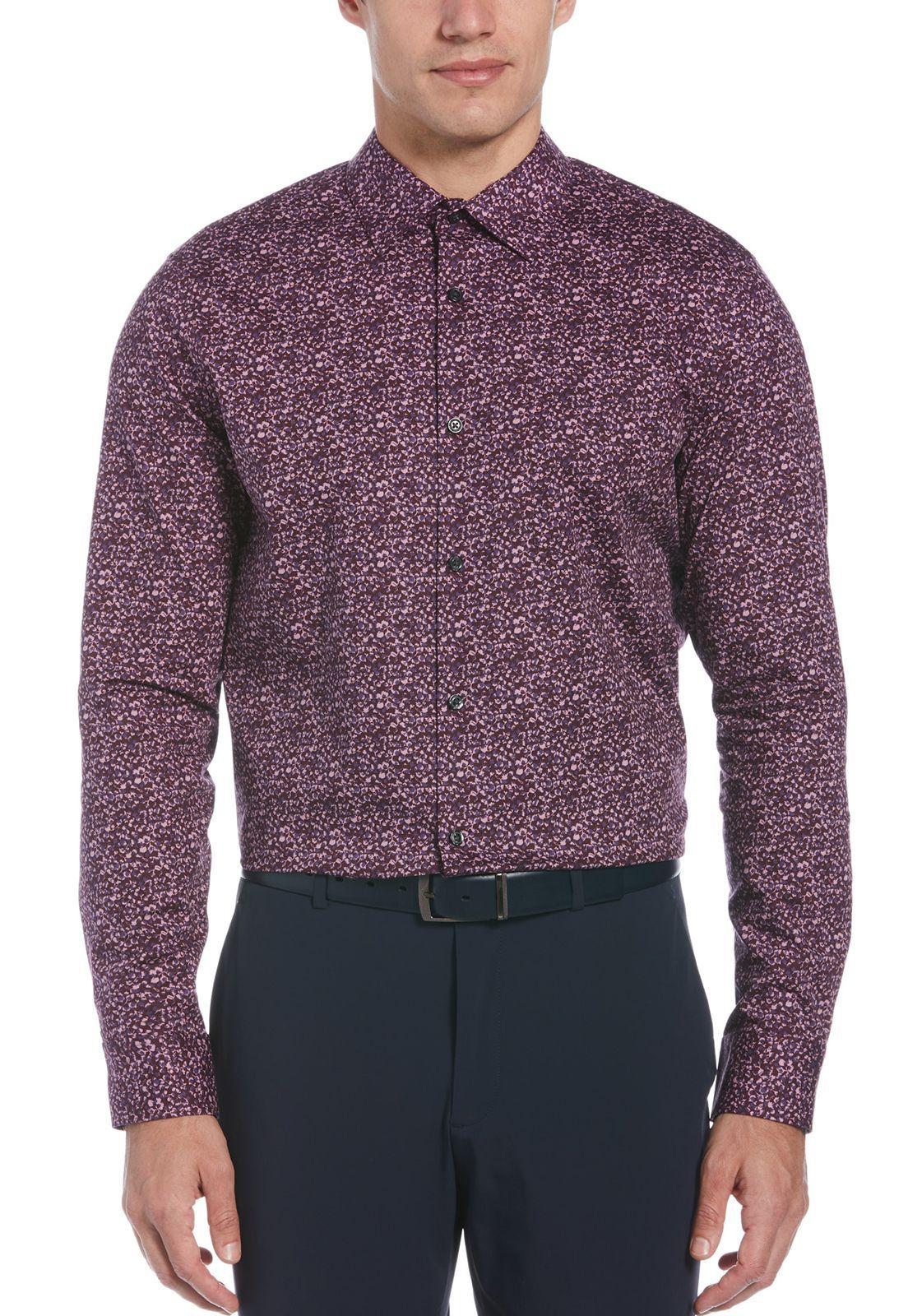 Camisa Estampado Floral Púrpura-0