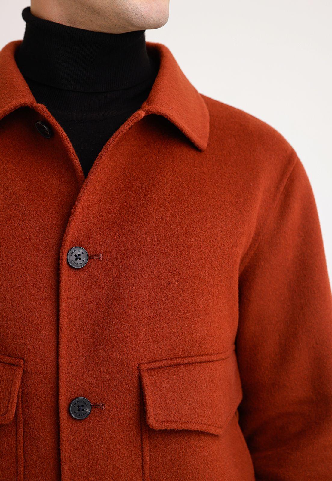 Chaqueta Hombre Lana Terracota-2