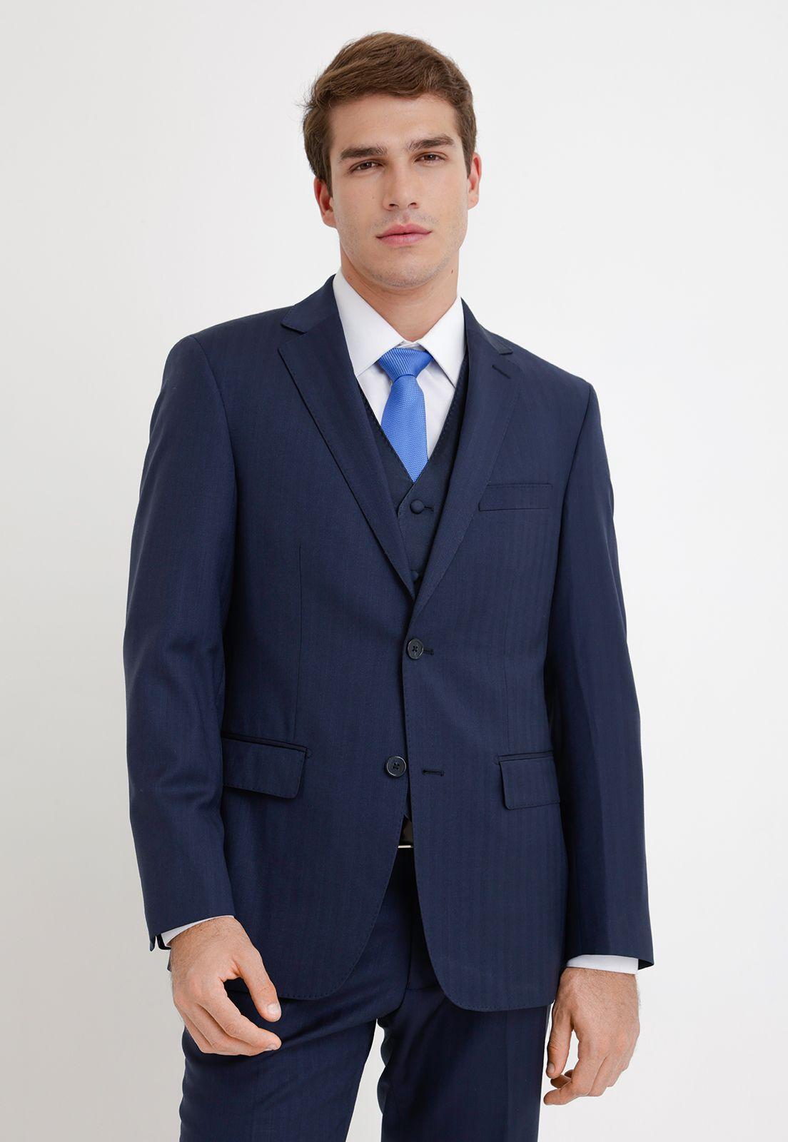 Traje Formal Hombre Business Azul Marino-1