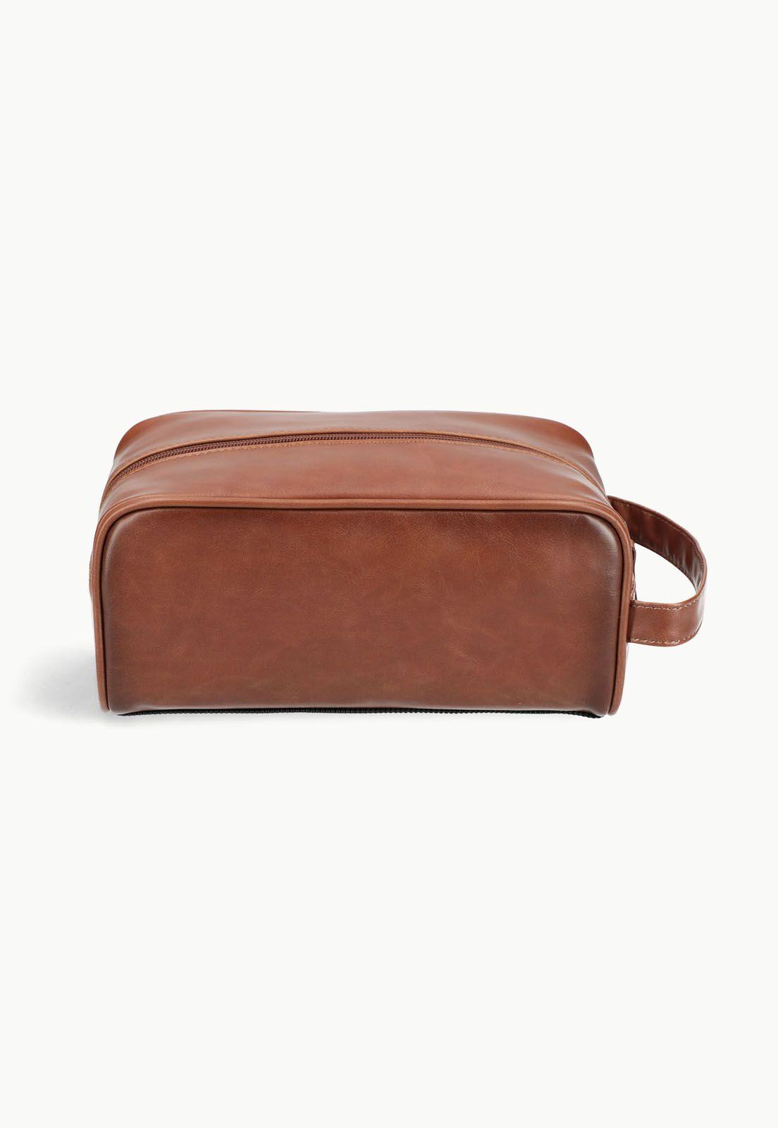 Estuche Neccessaire Cognac Tan-2