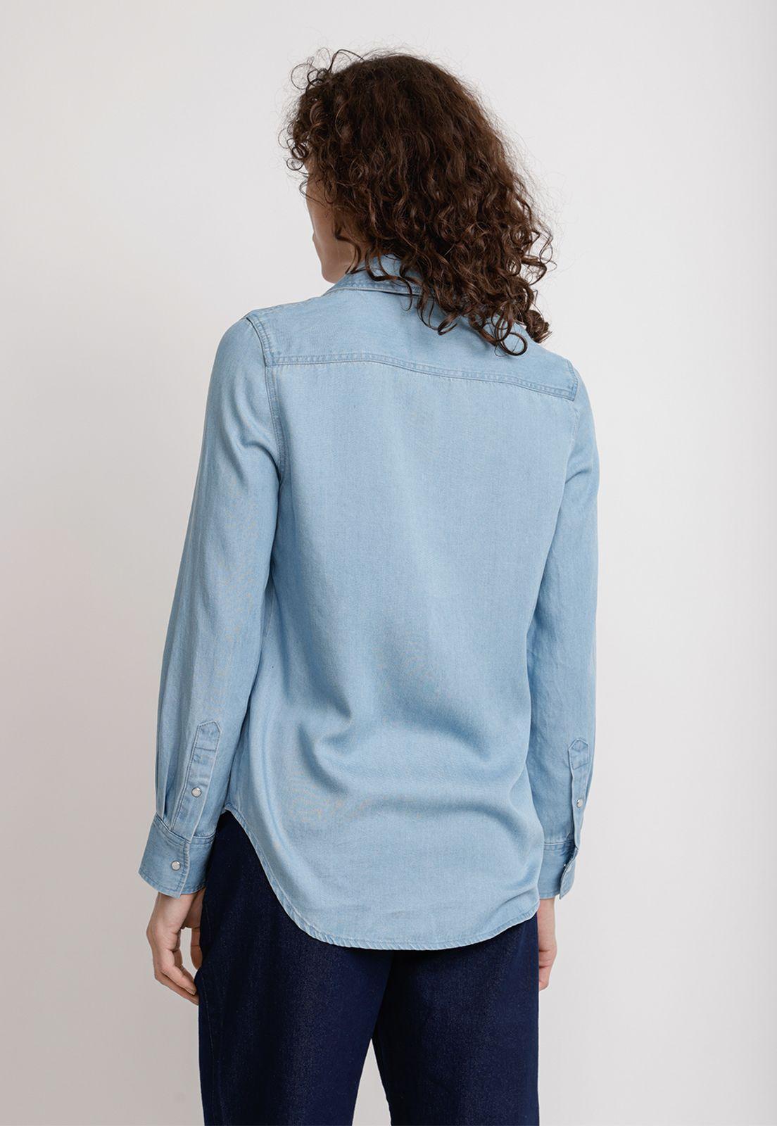 Blusa Tencel Celeste Alix Mujer-1