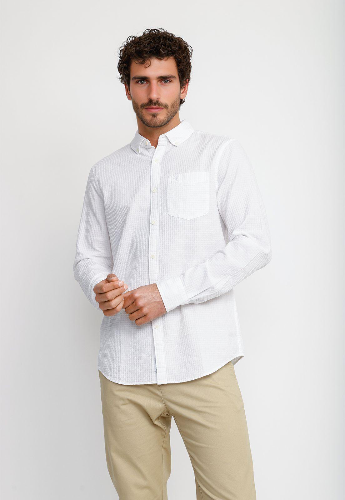 Camisa Hombre Blanca OPWS2523-0