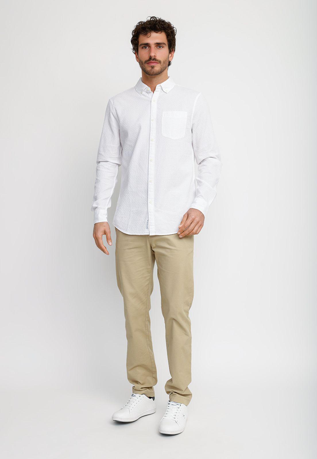 Camisa Hombre Blanca OPWS2523-3