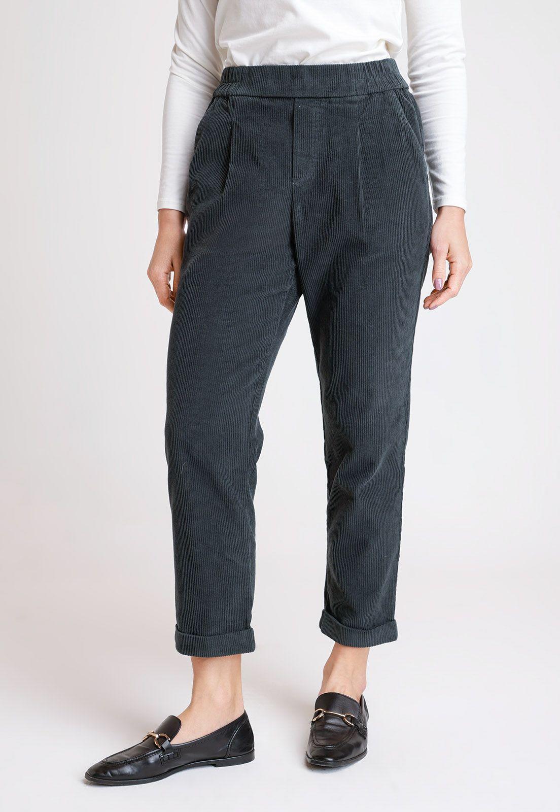 Pantalón De Mujer Modelo Ilana Color Petroleo-0