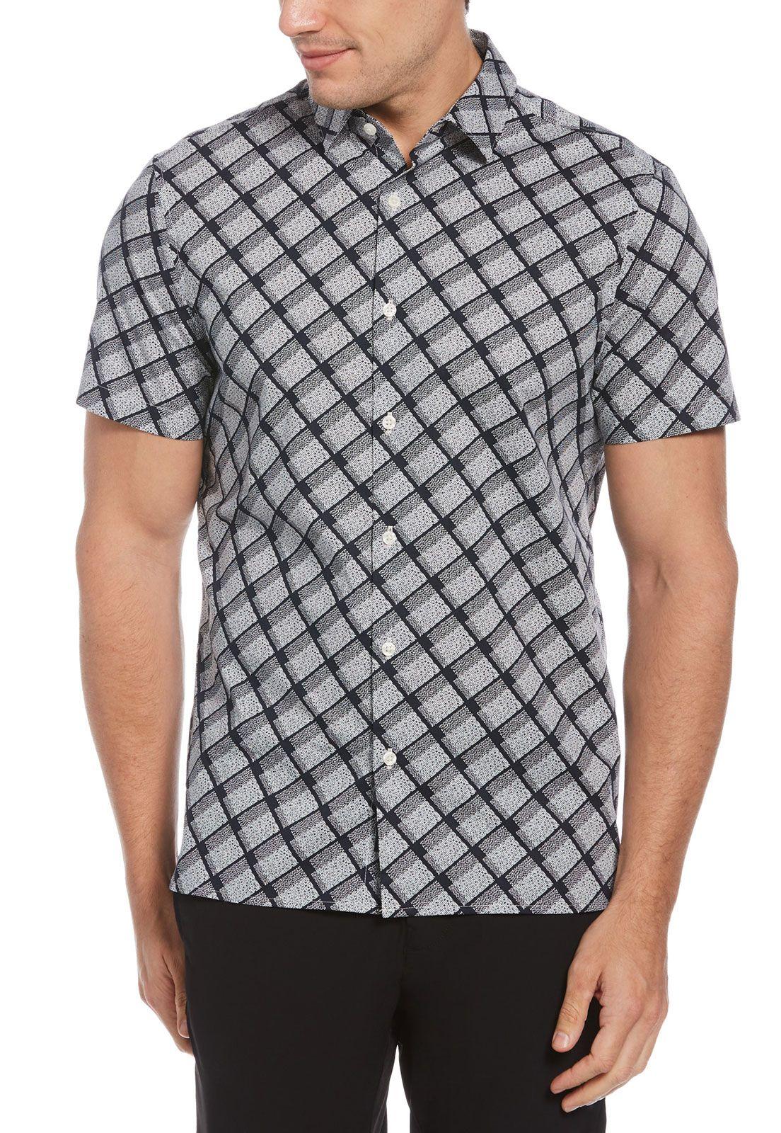 Camisa Casual Estampada Navy-0