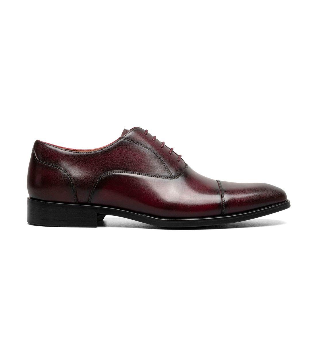 Zapatos Formal Hombre Sorrento Lux Cap Toe Bal Burdeo-2
