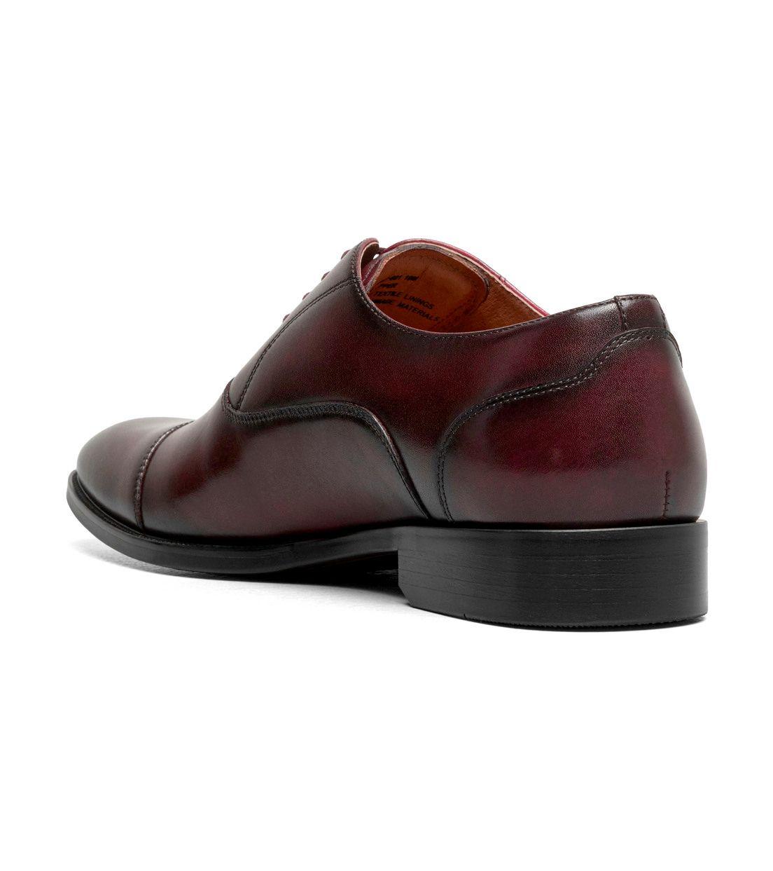 Zapatos Formal Hombre Sorrento Lux Cap Toe Bal Burdeo-7