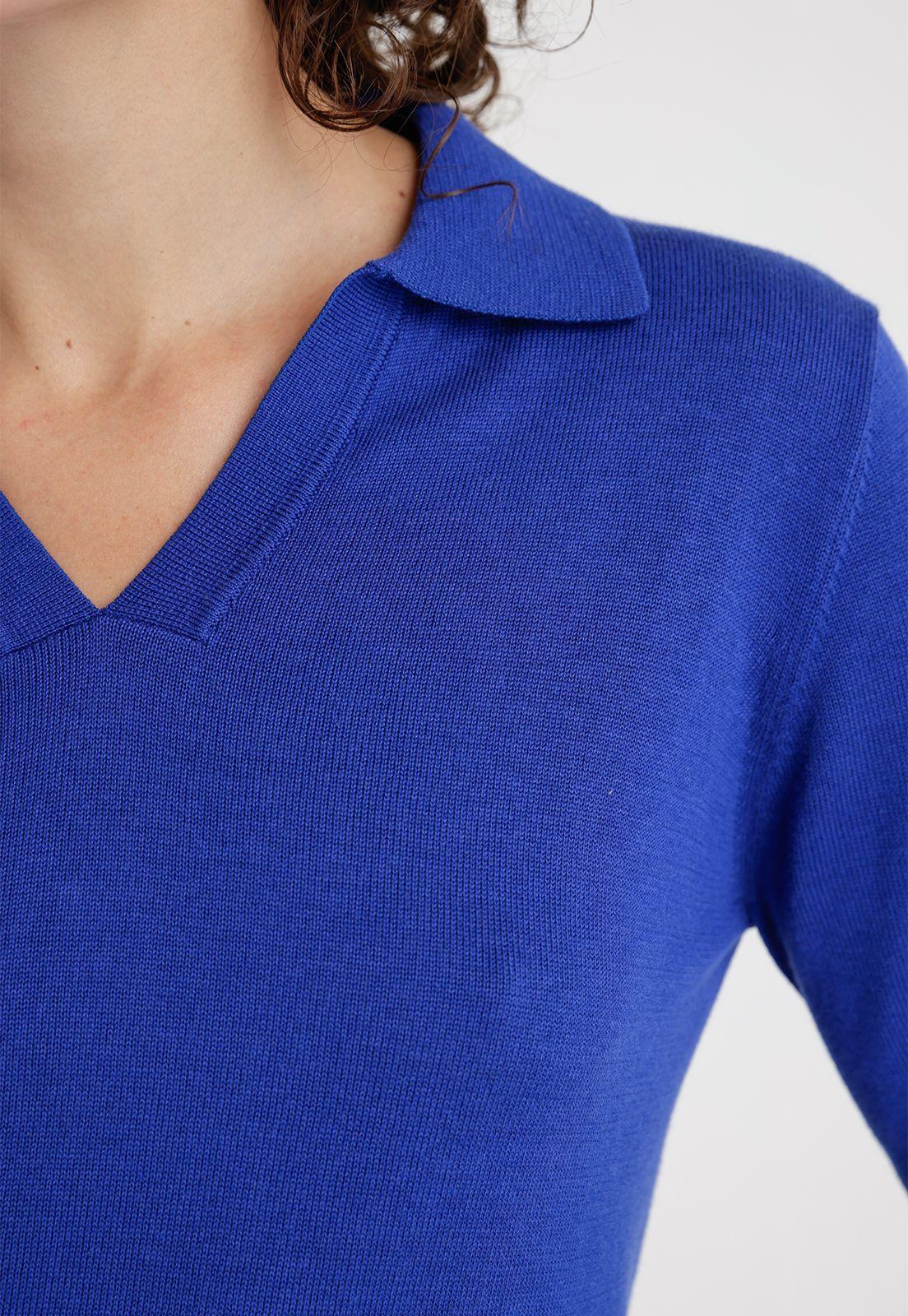 Polera De Mujer Modelo Frida Color Azul-2