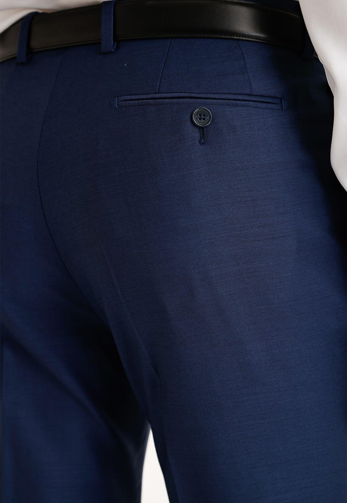 Pantalón Formal Liso Azul-2