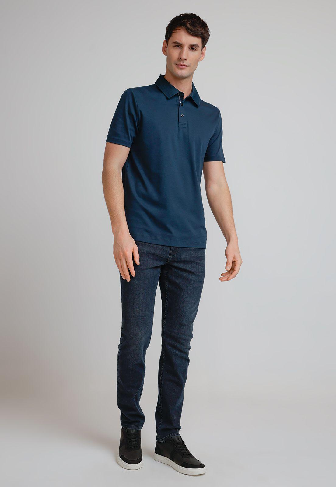 Polera Hombre Polo Manga Corta Navy-3