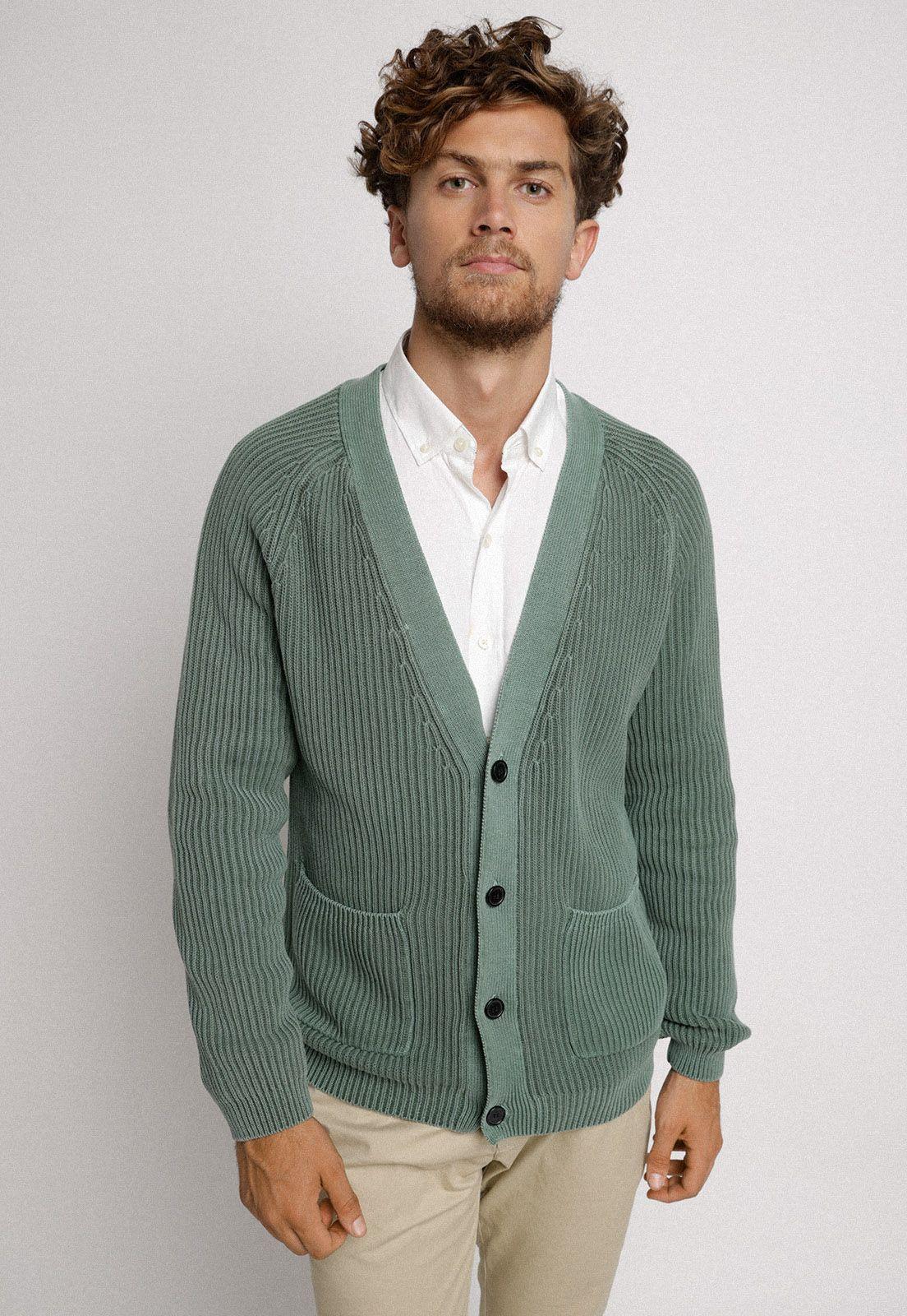 Cárdigan Page verde-0