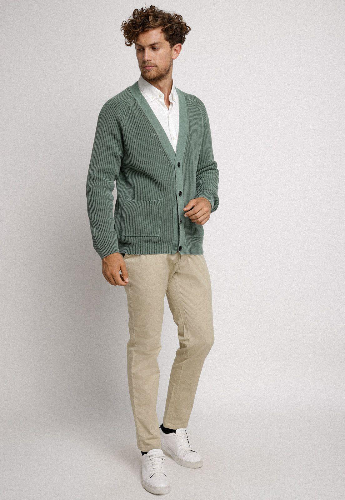 Cárdigan Page verde-3