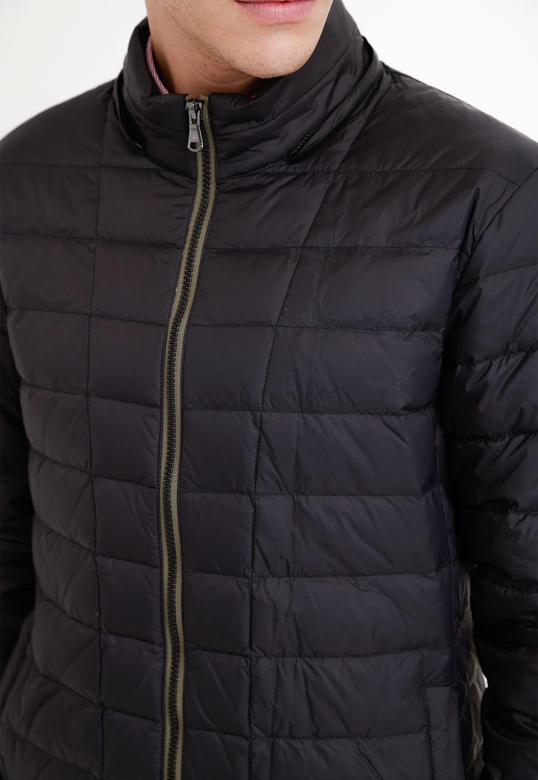 Parka hombre acolchada pluma negro-2