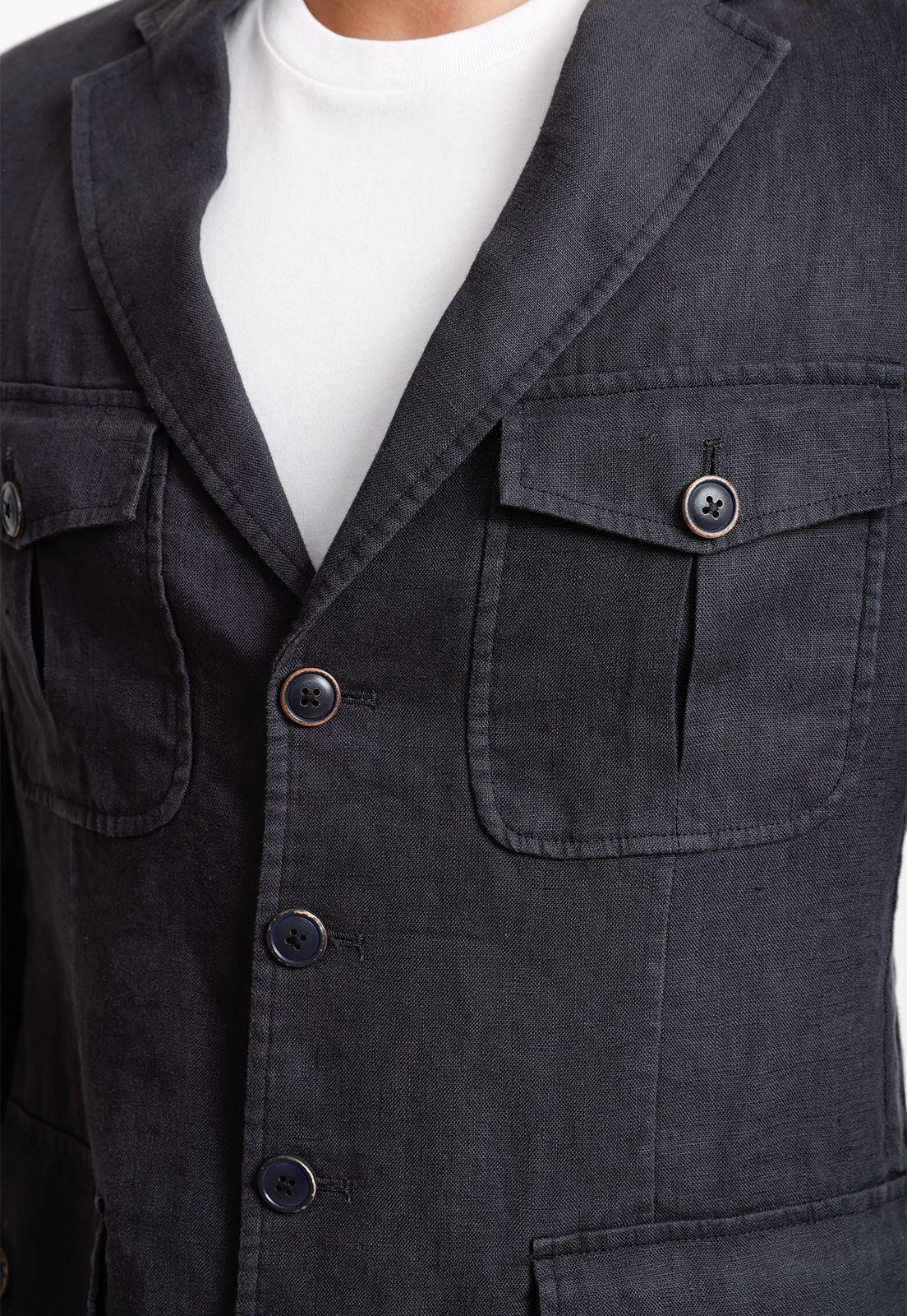 Chaqueta Hombre Lino Navy MARROQUI-2