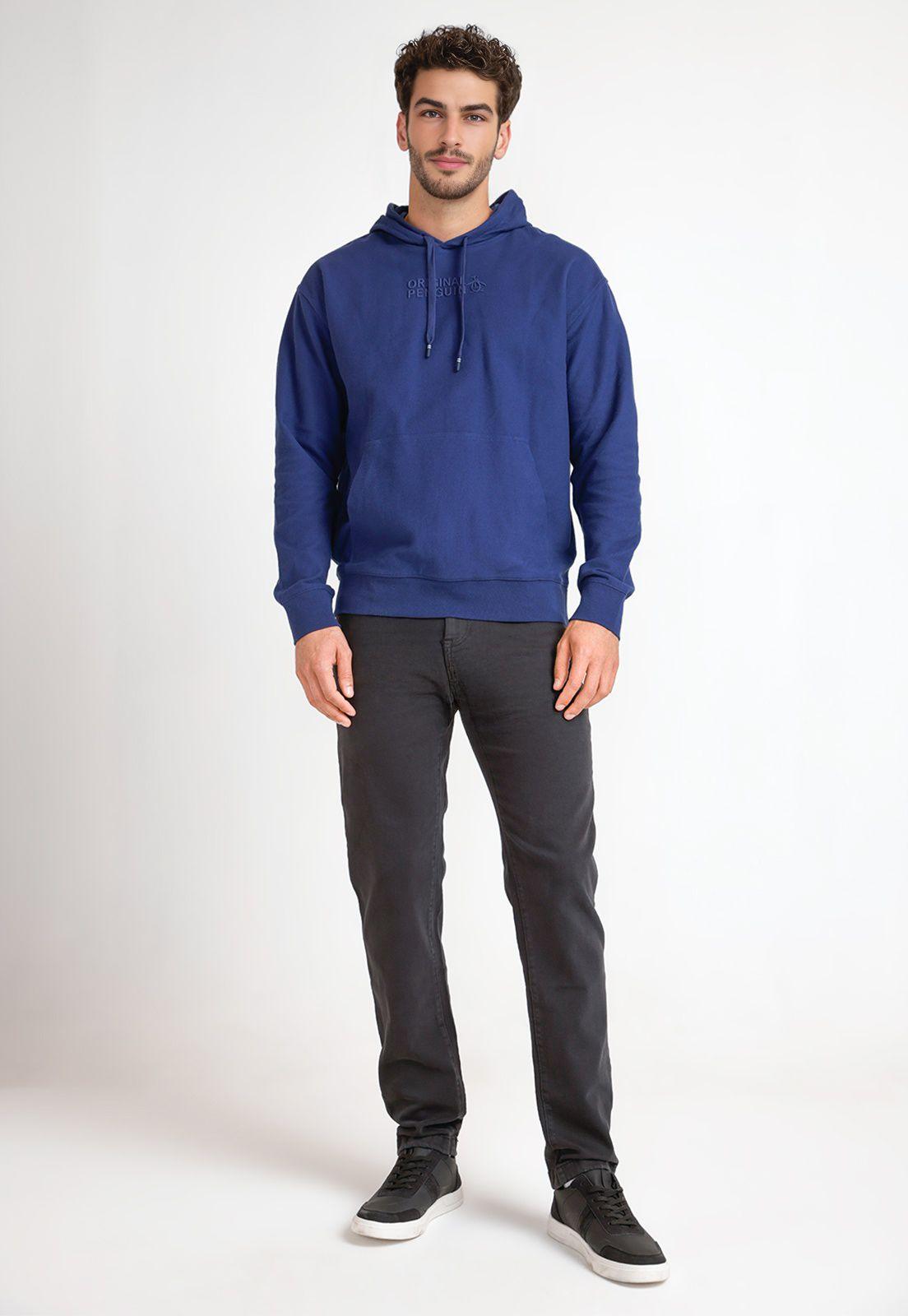 Poleron Hombre Hoodie Azul-3
