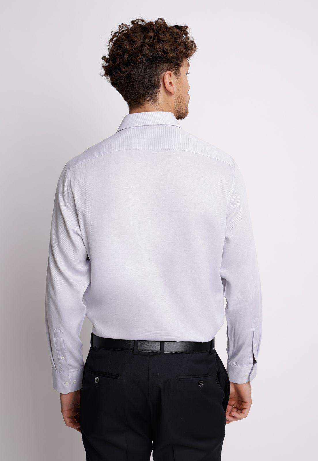 Camisa hombre formal executive dobby gris claro-1